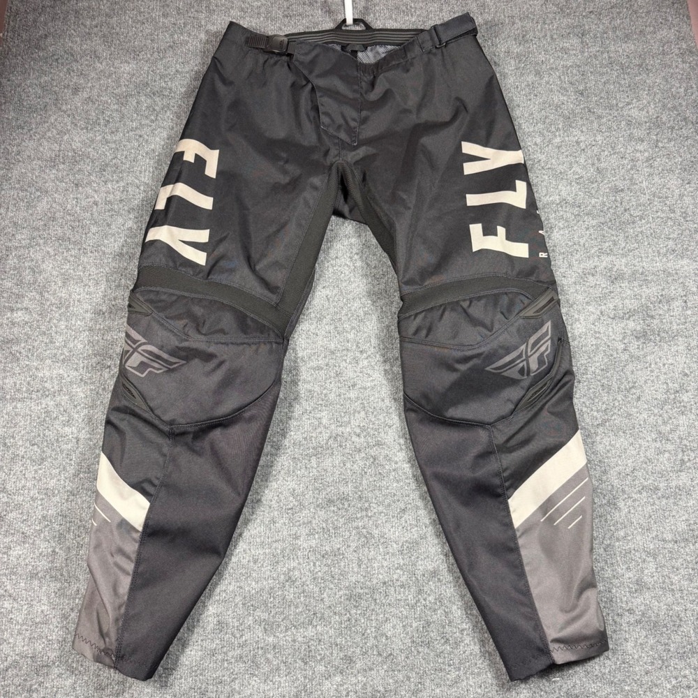 Fly Racing Men F-16 Motocross Pants 36 Black Dirt Bike Riding Gear EUC